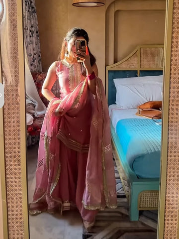 Vasantika Organza Sharara Set