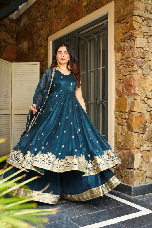 Azira Rama Premium Anarkali Suit Set for Women with Dupatta