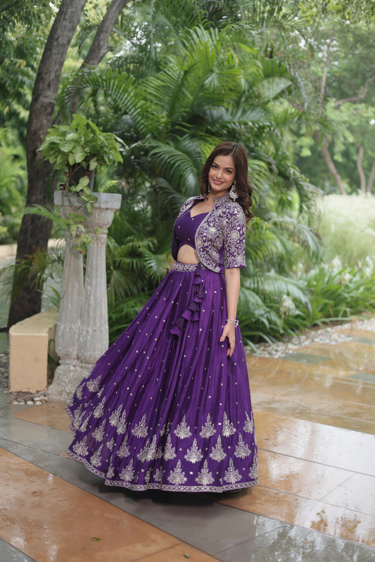 Premium Readymade Lehenga Choli Collection Stunning Purple Co-Ord Set