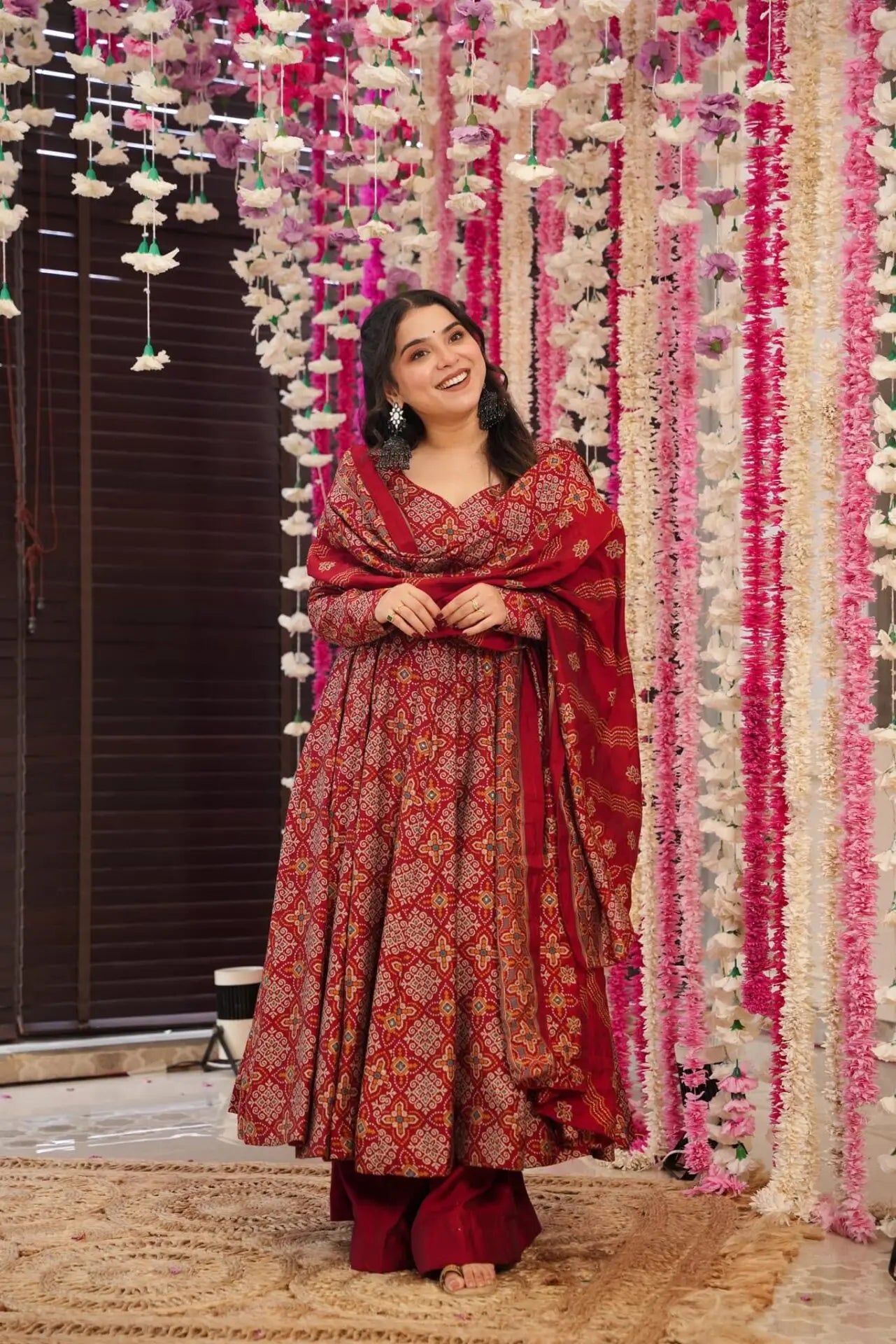 Melodious Pure Soft Cotton Printed Anarkali Huge Flair Suit Set