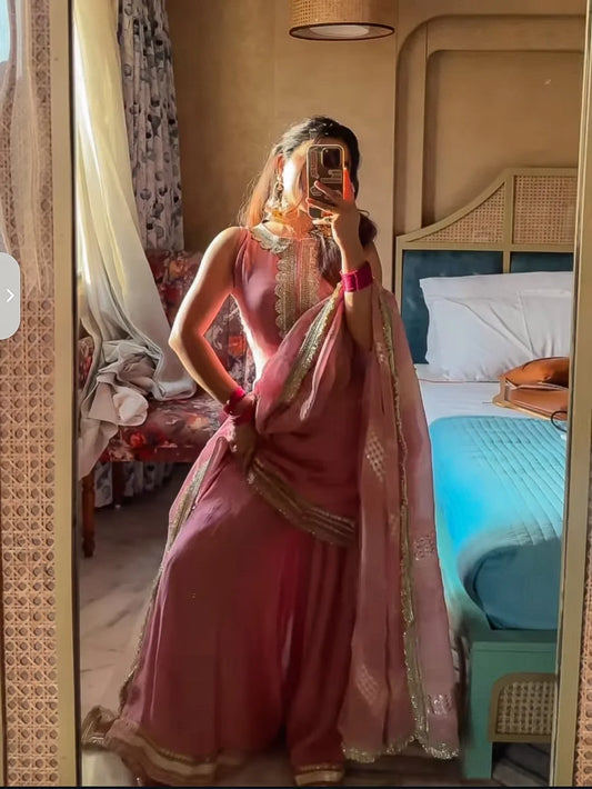 Vasantika Organza Sharara Set