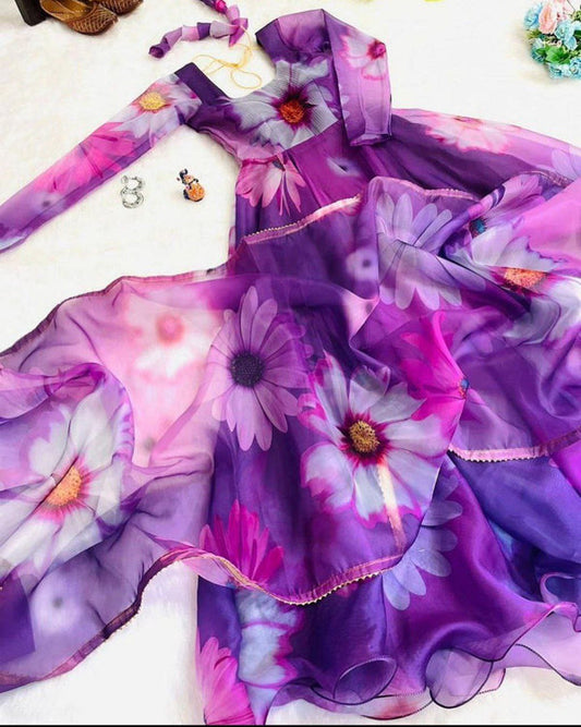 Georgette Gown With Guppta