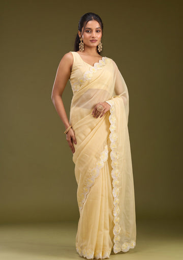 Gold Crush Kota Doriya Saree With Matching Blouse Piece